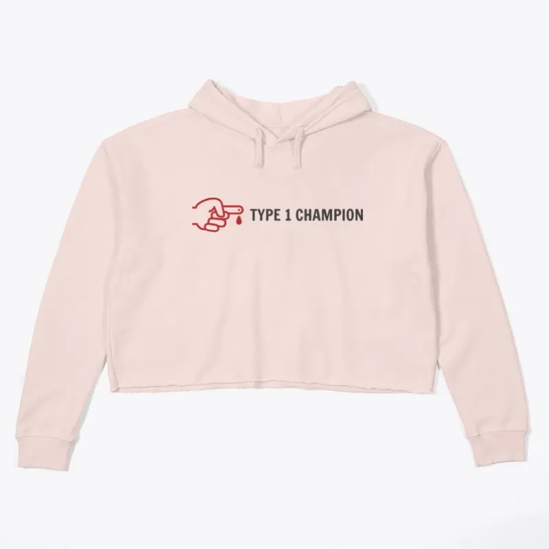 Female Type 1 Champion Crop Hoodie